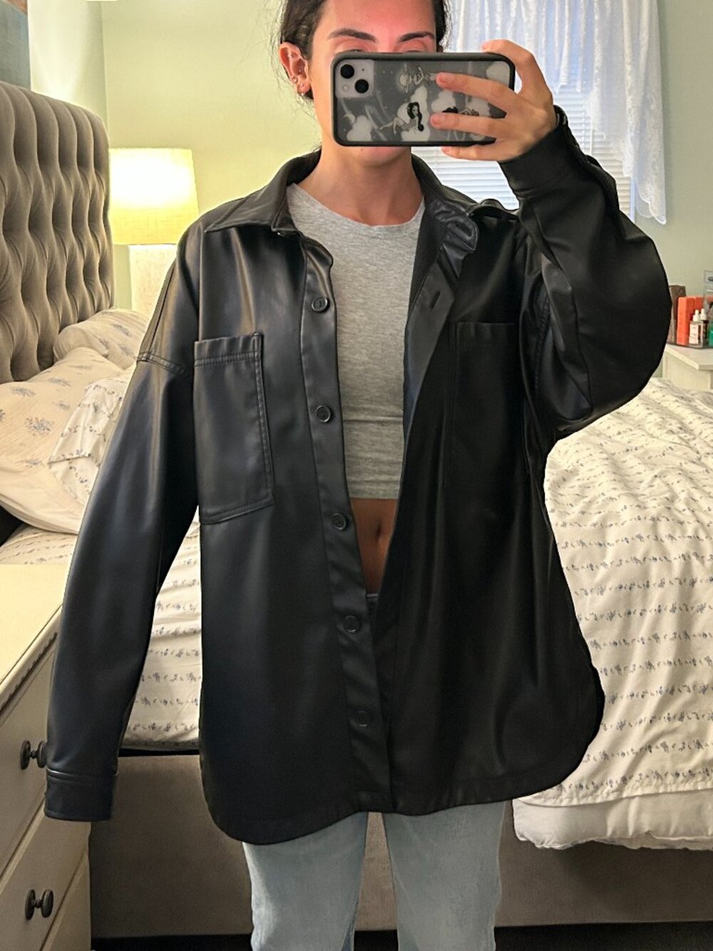 Celebrity Pink Leather Jacket
